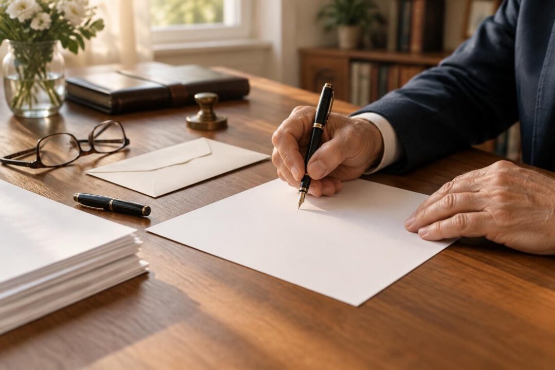 découvrez comment rédiger un testament valable : formes reconnues, mentions essentielles et erreurs à éviter pour faire respecter vos dernières volontés.