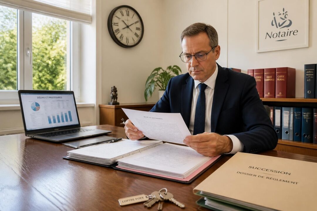 découvrez les étapes essentielles, les délais à prévoir et les raisons des blocages bancaires lors du déblocage des fonds d'une succession par le notaire.